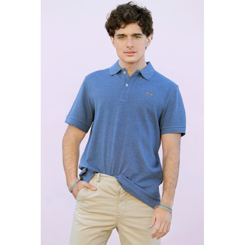 PORTIER HOMBRE POLO "CLASSIC PORTIER" - AZUL LAVADO